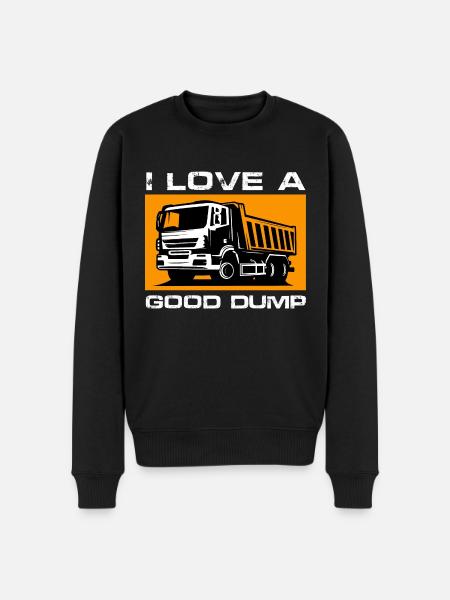 I Love a Good Dump - Men's Premium Organic Jumper - black