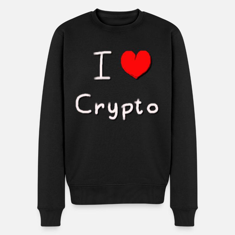 J’adore Crypto - Pull Premium bio Homme - noir