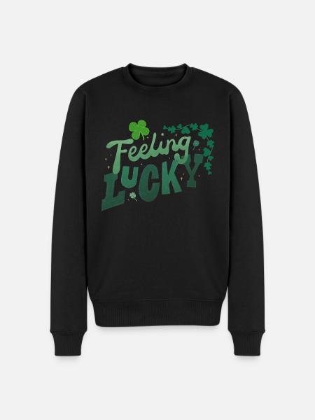 Feeling Lucky - Pull Premium bio Homme - noir