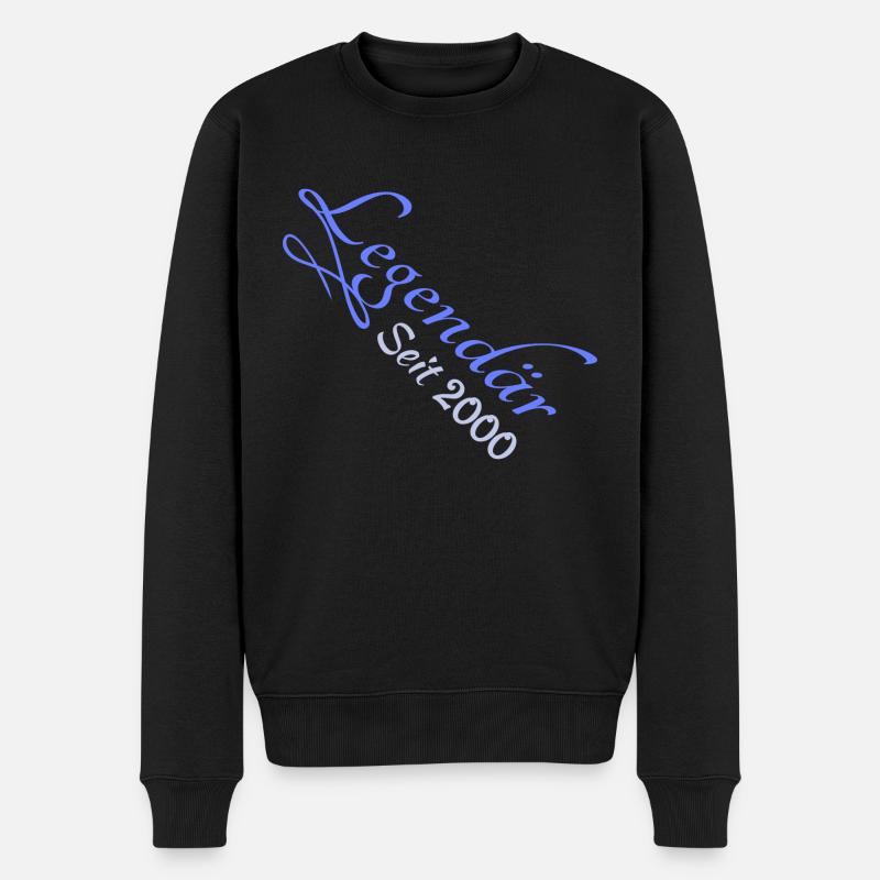 Heldin 2000 - Männer Premium Bio Pullover - Schwarz