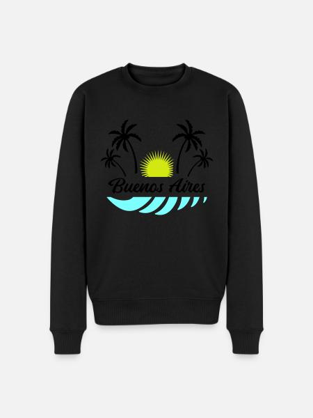 Buenos Aires - Men's Premium Organic Jumper - black