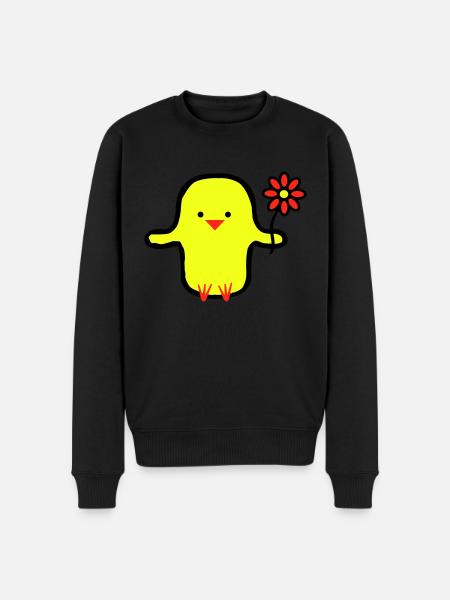 Cute Bird - Men's Premium Organic Jumper - black