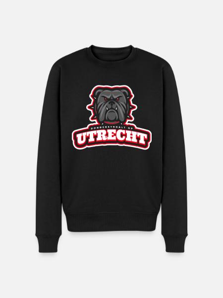 Utrecht, thunder straw on - Men's Premium Organic Jumper - black