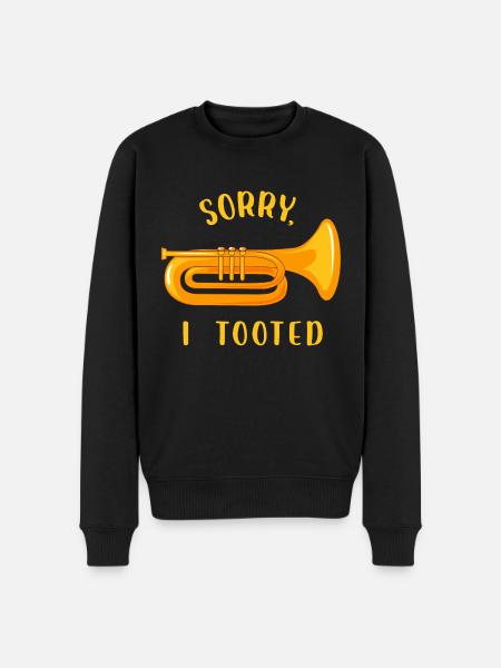 Sorry I tooted | Euphonium - Men's Premium Organic Jumper - black