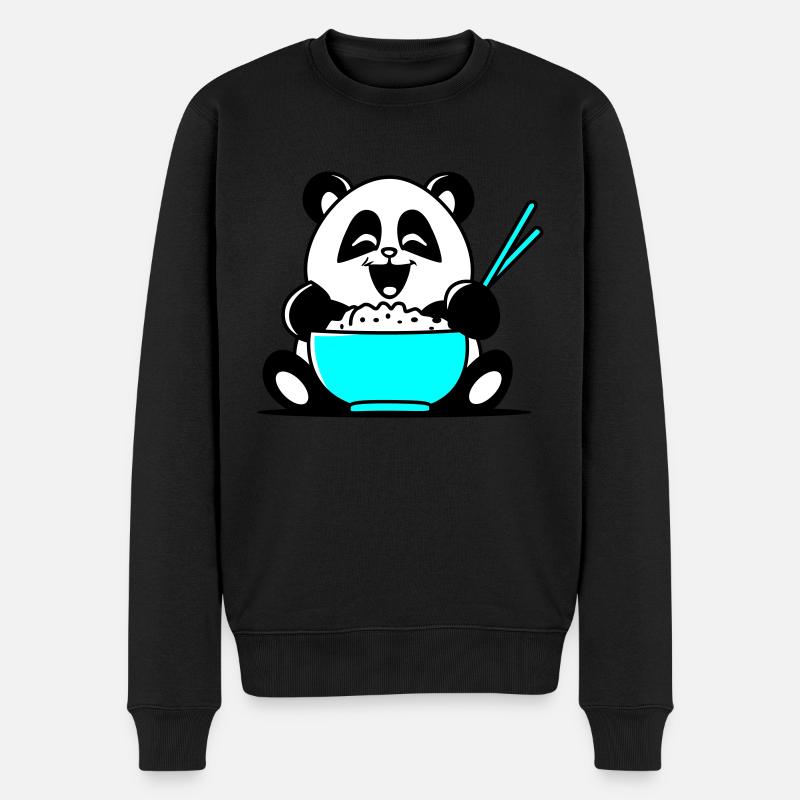 Panda - Pull Premium bio Homme - noir