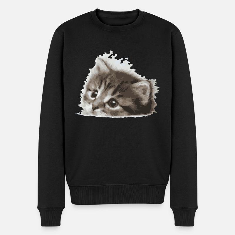 Bébé chat - Pull Premium bio Homme - noir