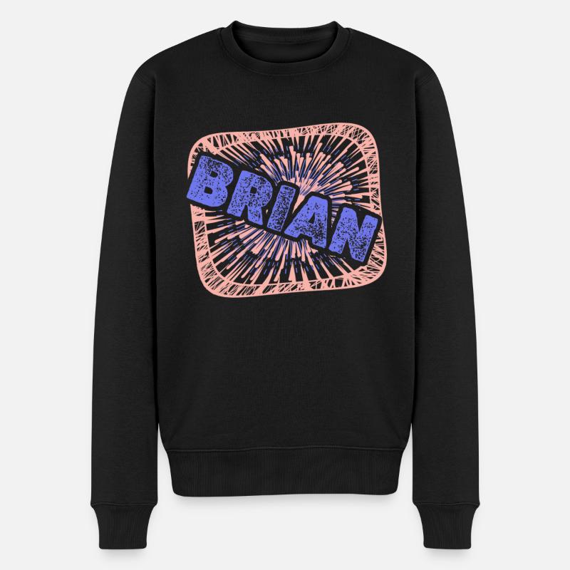 Kollege Brian - Männer Premium Bio Pullover - Schwarz