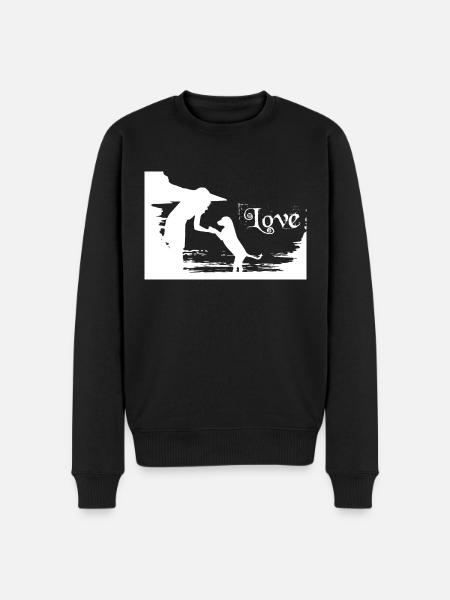 Dog Hund - Männer Premium Bio Pullover - Schwarz
