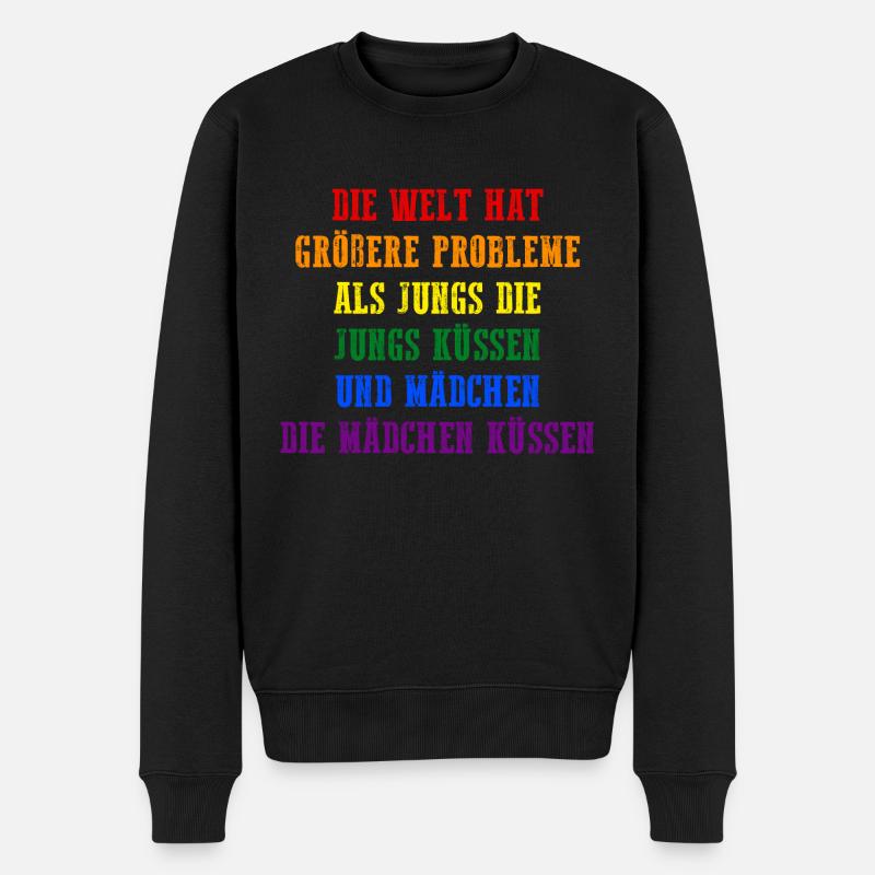 Schullehrer Lehrer - Männer Premium Bio Pullover - Schwarz