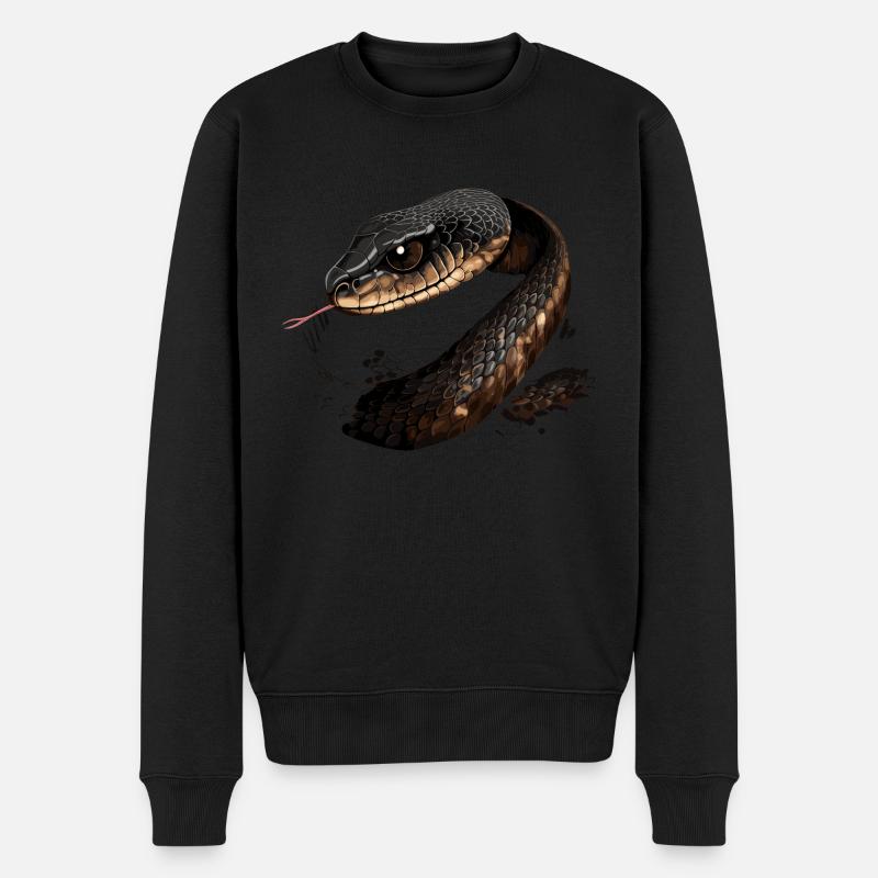 Serpent - Pull Premium bio Homme - noir