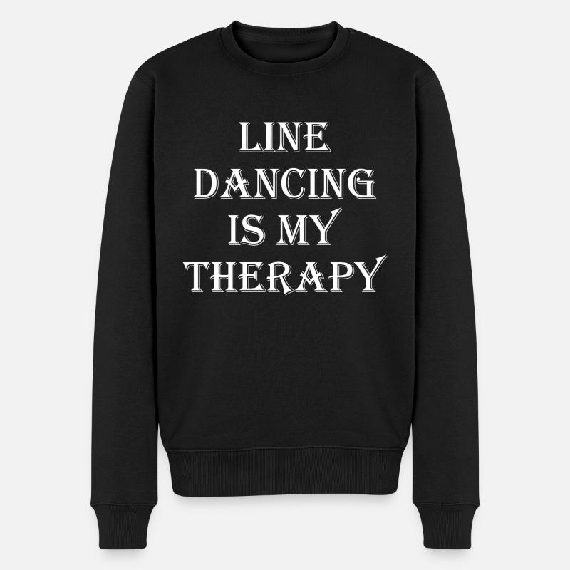 Dancing Dance Music - Männer Premium Bio Pullover - Schwarz
