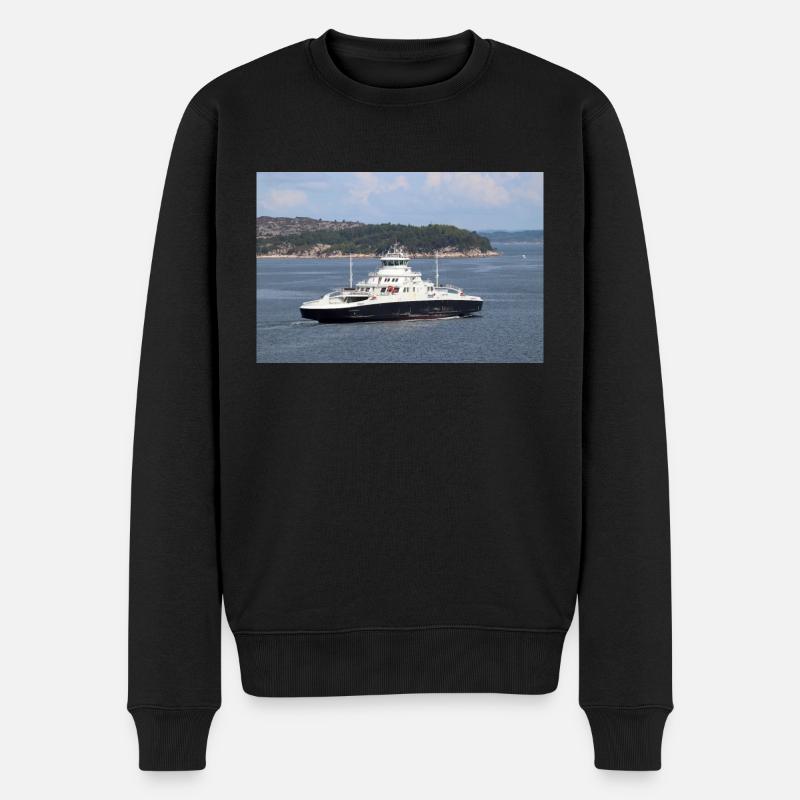 Møkstrafjord - Männer Premium Bio Pullover - Schwarz