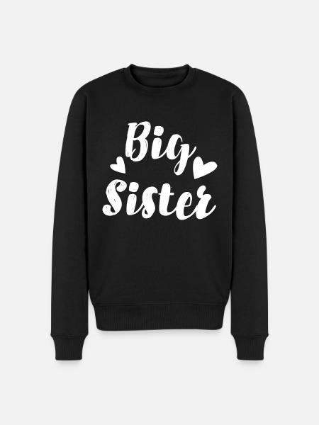big sister - Men's Premium Organic Jumper - black