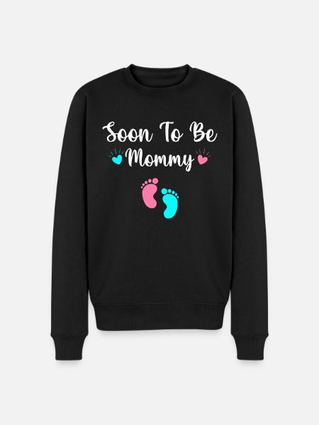Soon To Be Mommy - Men's Premium Organic Jumper - black