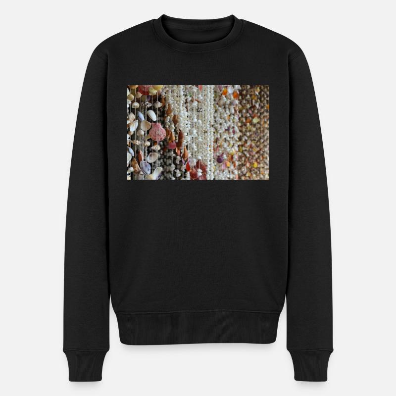 Muscheln - Männer Premium Bio Pullover - Schwarz