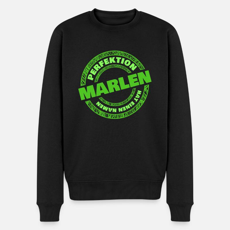 Geschenk für Marlen - Männer Premium Bio Pullover - Schwarz