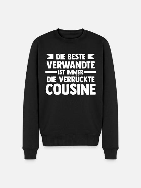 Cousinen Cousine - Männer Premium Bio Pullover - Schwarz