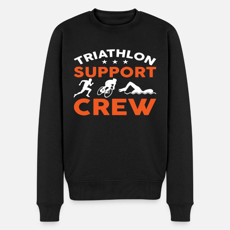 Équipe de soutien au triathlon - Pull Premium bio Homme - noir