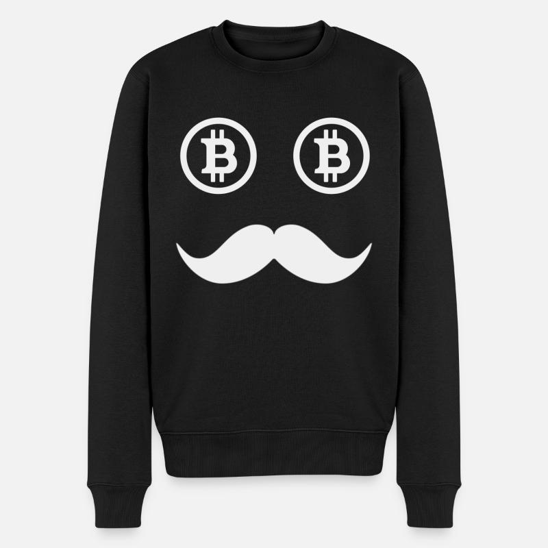 Blockchain de crypto-monnaie Bitcoin - Pull Premium bio Homme - noir
