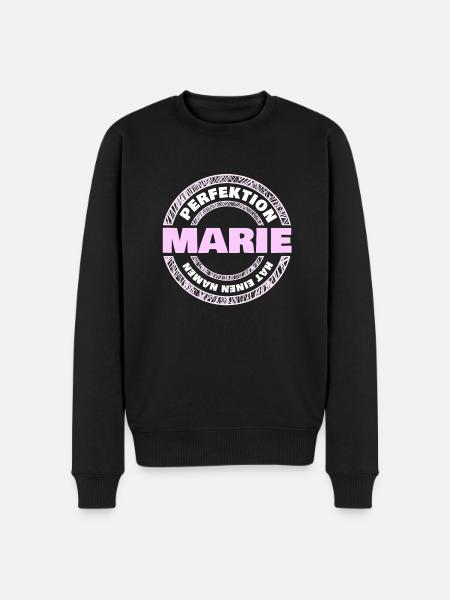 Perfektion Marie - Männer Premium Bio Pullover - Schwarz
