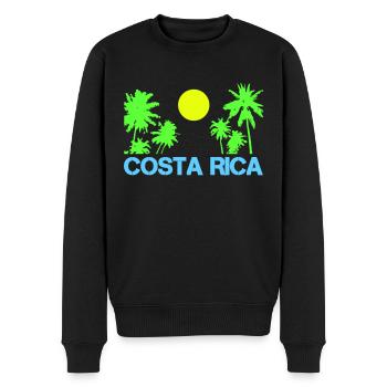 costa rica - Männer Premium Bio Pullover - Schwarz - Vorne - Nico (187cm)