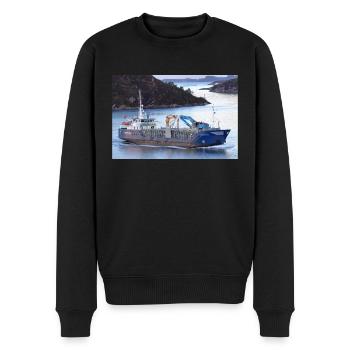 Eidsvaag Marin - Männer Premium Bio Pullover - Schwarz - Vorne - Nico (187cm)