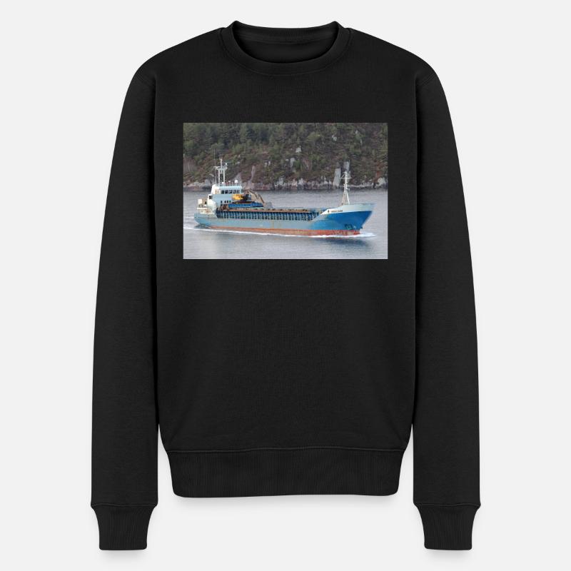 Barentssee - Männer Premium Bio Pullover - Schwarz
