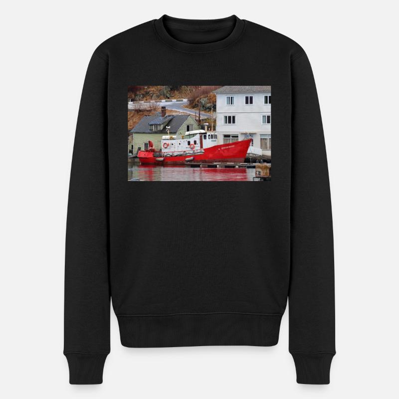 Küstendienst - Männer Premium Bio Pullover - Schwarz