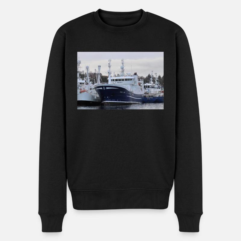 H-77-AV Malene S - Männer Premium Bio Pullover - Schwarz
