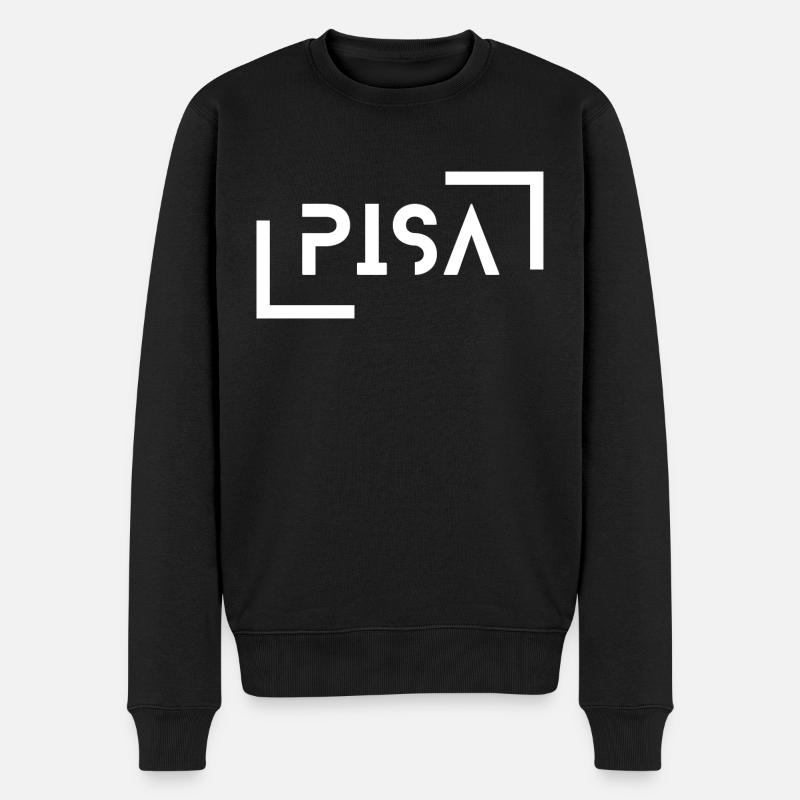 Pisa - Männer Premium Bio Pullover - Schwarz