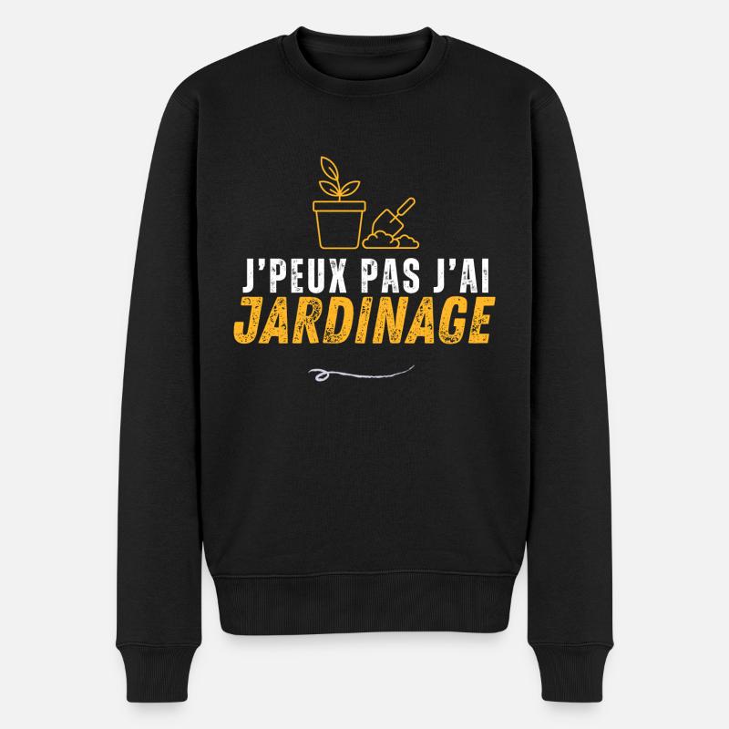 Je peux pas jardinage - Pull Premium bio Homme - noir