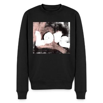 Amour Amour Design Abstrait Moderne - Pull Premium bio Homme - noir - Devant - Nico (187cm)