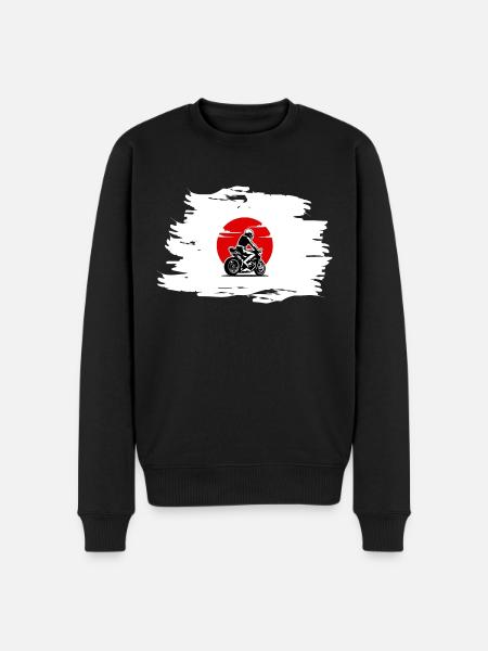 Moto Japan Style - Men's Premium Organic Jumper - black