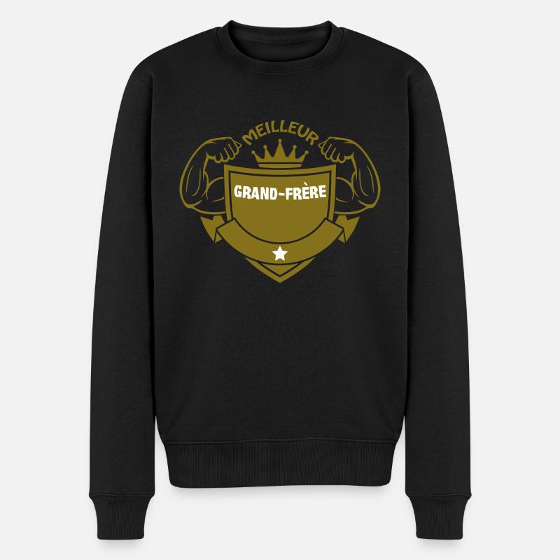 MEILLEUR Grand Frère - Pull Premium bio Homme - noir