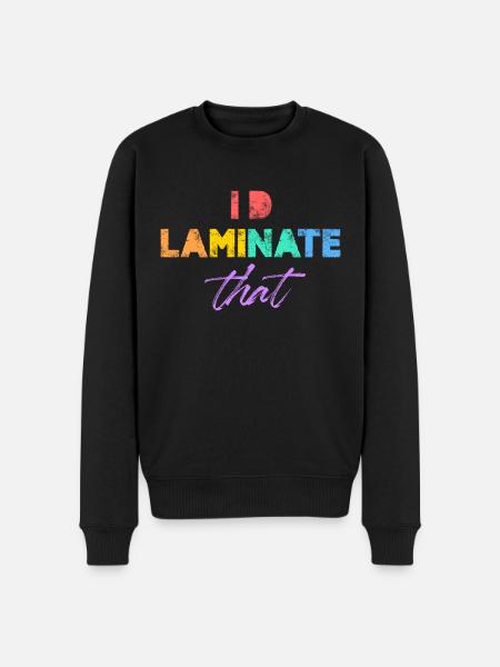I'd laminate that - Men's Premium Organic Jumper - black