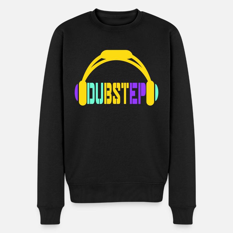 Dub Step Techno Music Party Club Casque d’écoute - Pull Premium bio Homme - noir