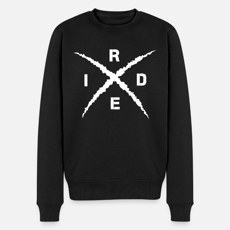 Ride - Männer Premium Bio Pullover - Schwarz