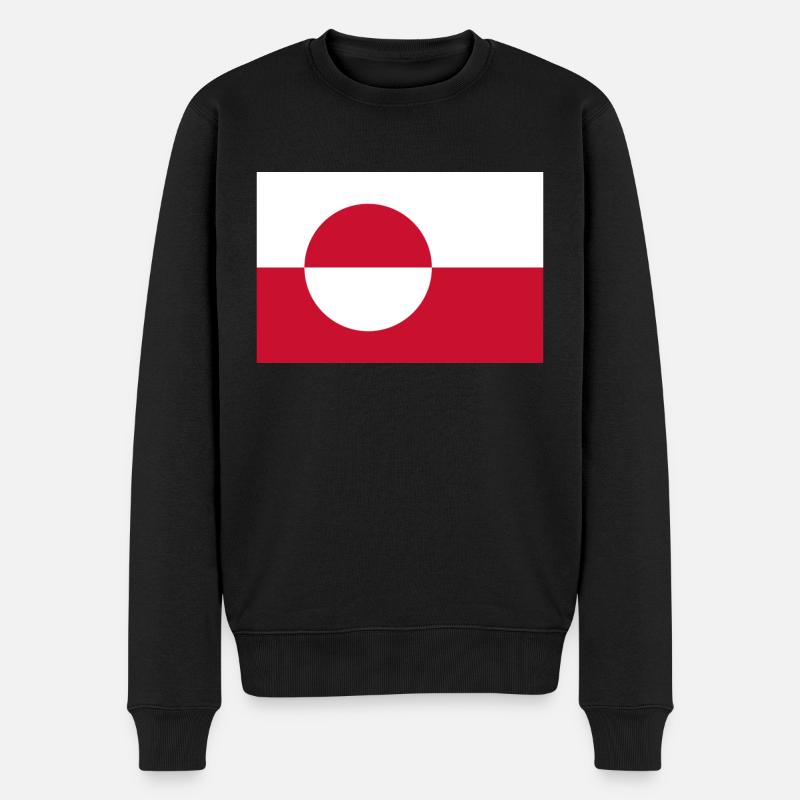 Grönland - Männer Premium Bio Pullover - Schwarz