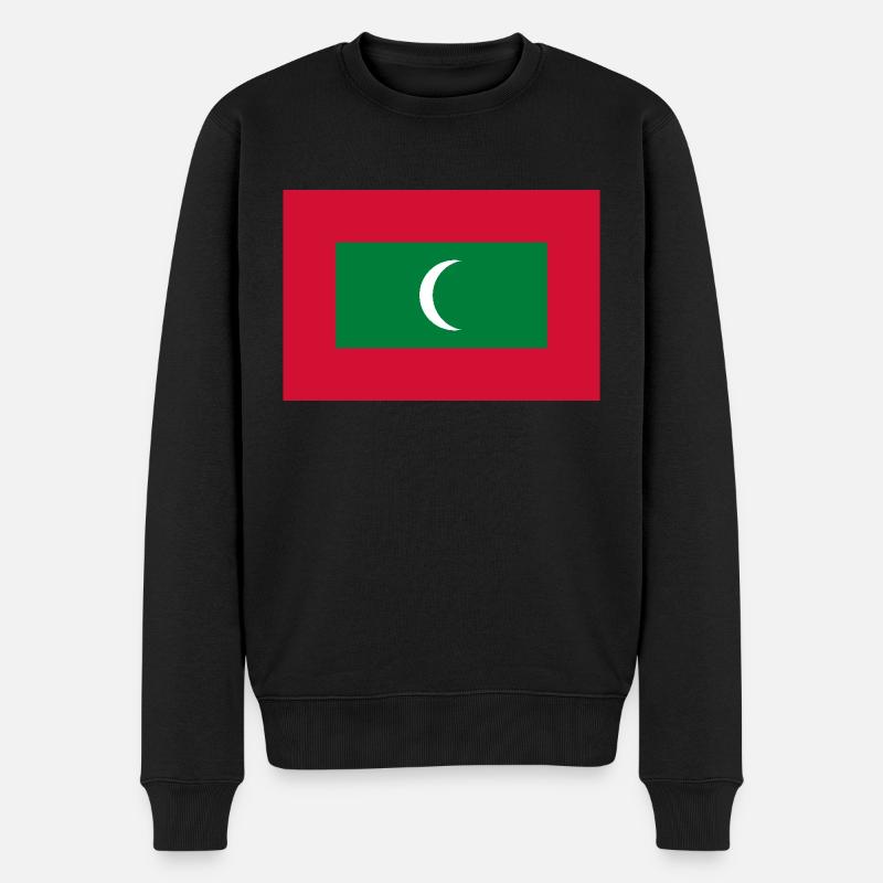 Malediven - Männer Premium Bio Pullover - Schwarz