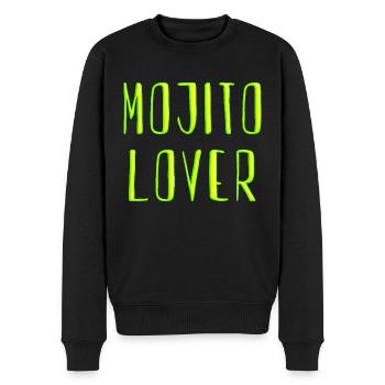 Mojito Lover - Men's Premium Organic Jumper - black - Front - Nico (187cm)