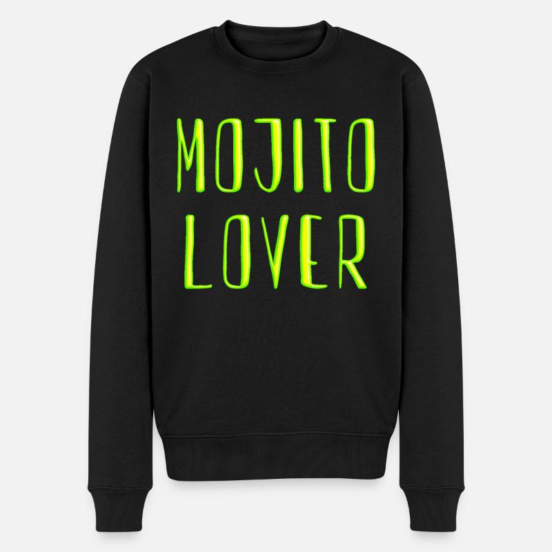 mojito lover - Männer Premium Bio Pullover - Schwarz