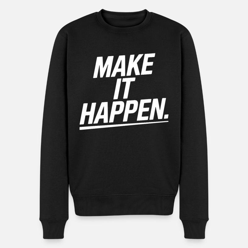 Go for it! - Men's Premium Organic Jumper - black
