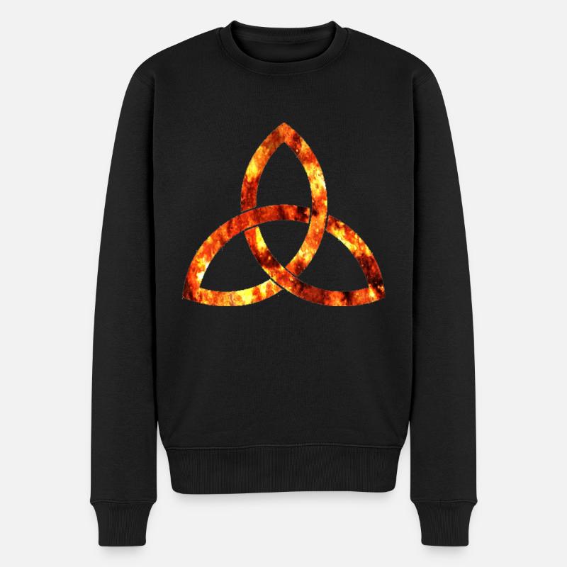 celtique symbole 3 feu - Pull Premium bio Homme - noir