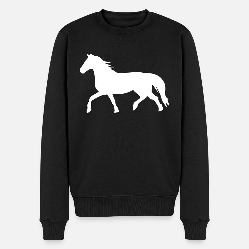 cheval - Pull Premium bio Homme - noir