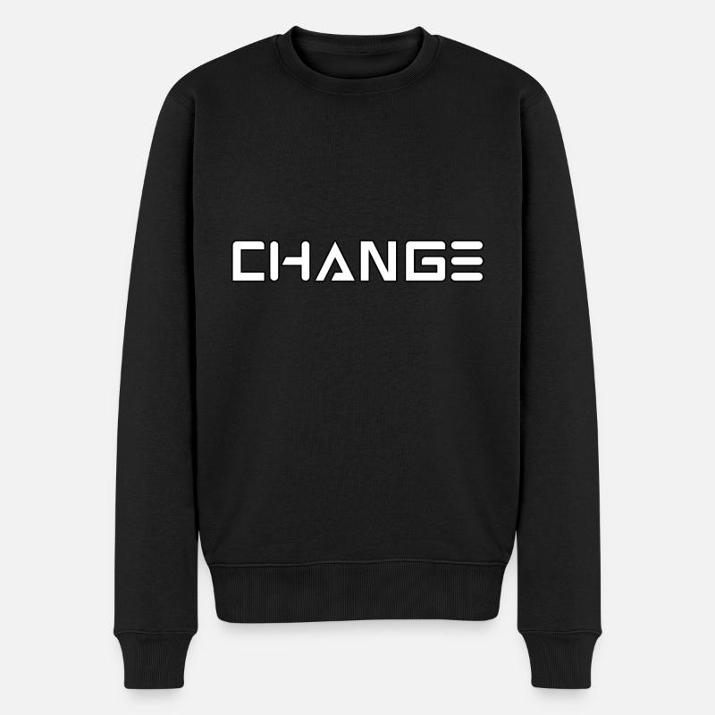 CHANGEMENT - Pull Premium bio Homme - noir