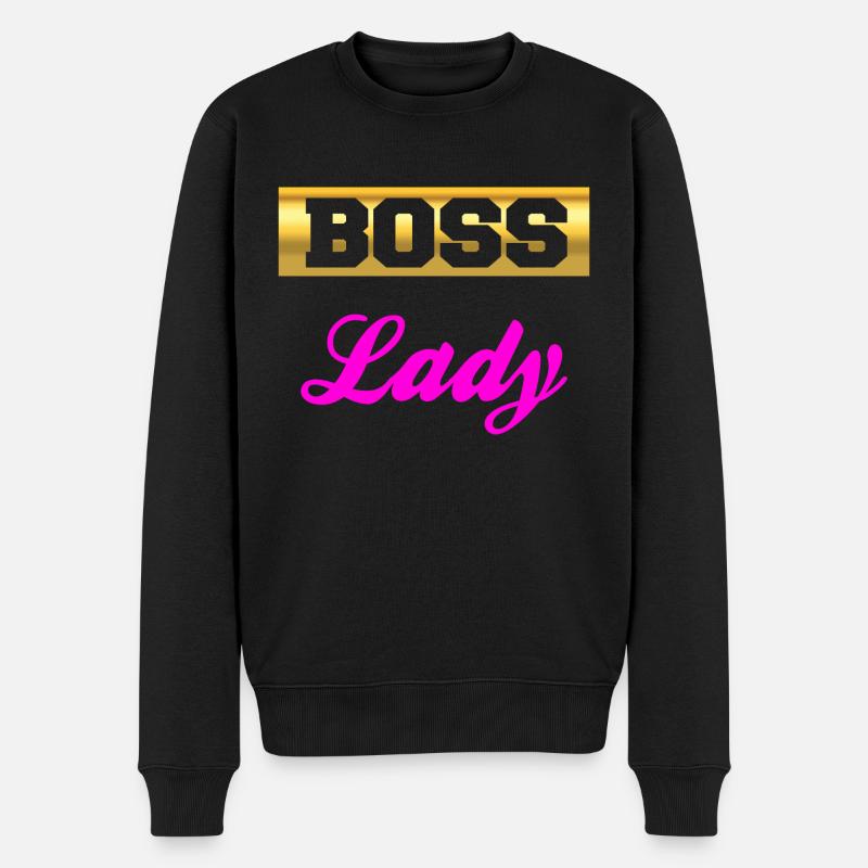 Patron Lady Woman Design - Pull Premium bio Homme - noir