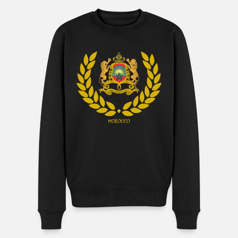Königreich Marokko - Männer Premium Bio Pullover - Schwarz