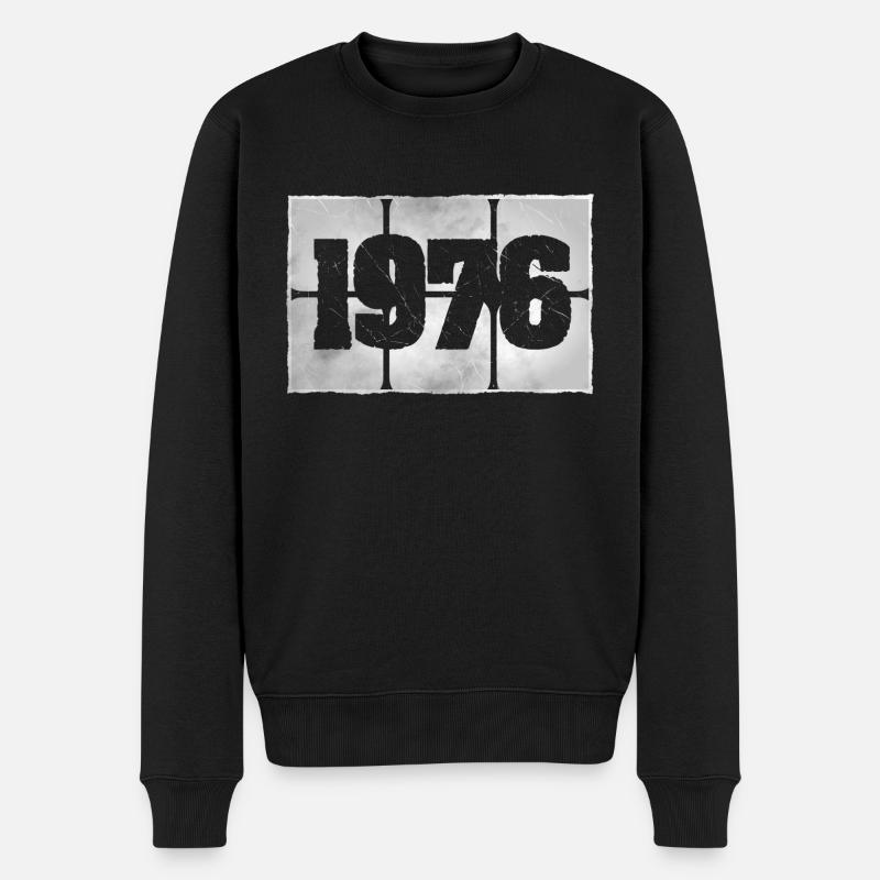 Né en 1976 - Pull Premium bio Homme - noir