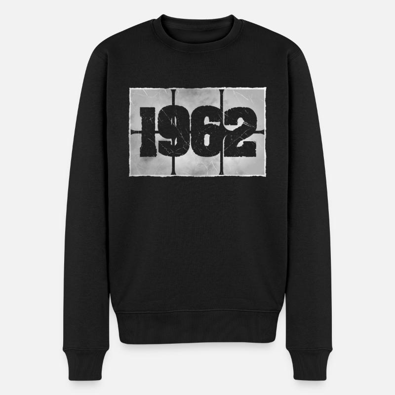 Né en 1962 - Pull Premium bio Homme - noir