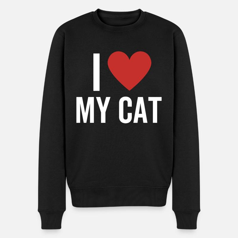 J’aime mes chats - Pull Premium bio Homme - noir